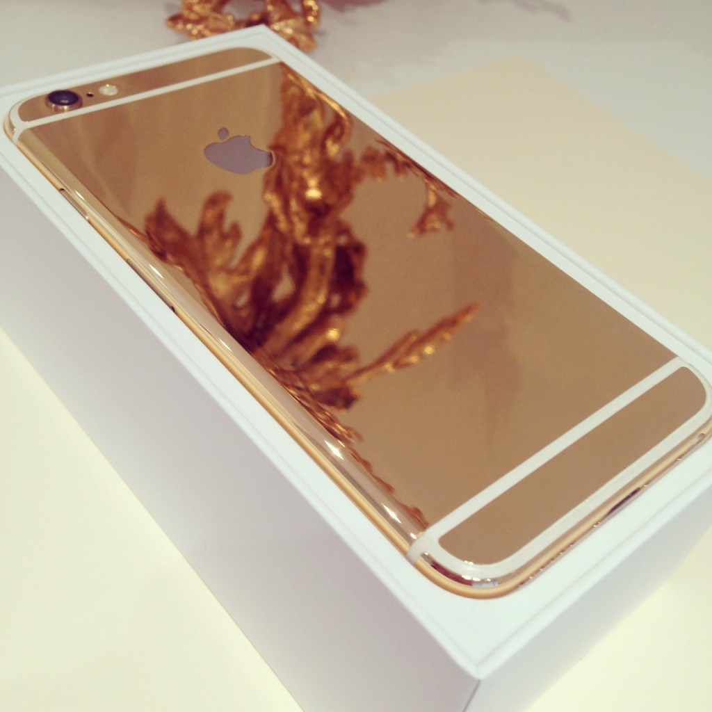 iPhone6 gold 1024x1024 First Gold plated iPhone 6 returns from our workshop!