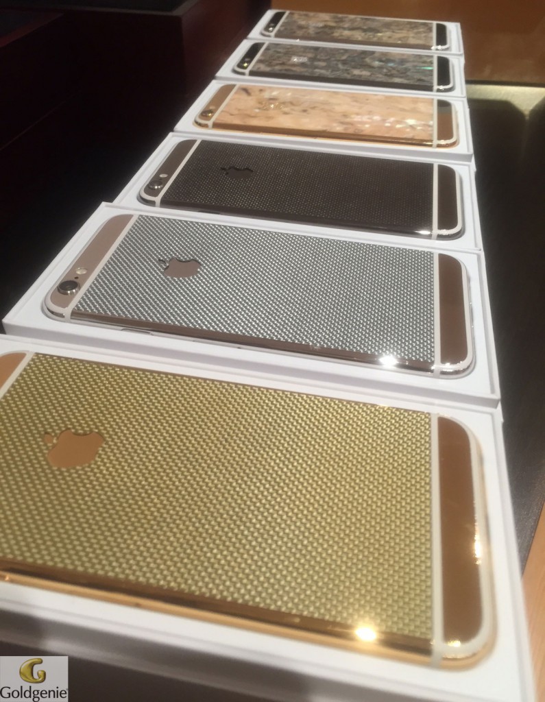 New iPhone 6 Collection Carbon Mother of Pearl 795x1024 Goldgenie's New iPhone 6 Collection on display in Selfridges London