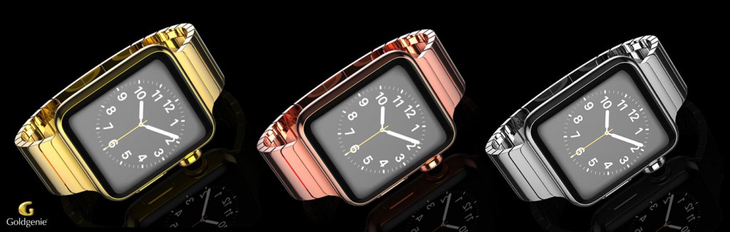 Goldgenie Apple Watch Elite Gold Rose Gold Platinum 1024x326 Countdown to Pre Order Launch of Goldgenie Spectrum Collection of Luxury Customised Apple Watches has begun