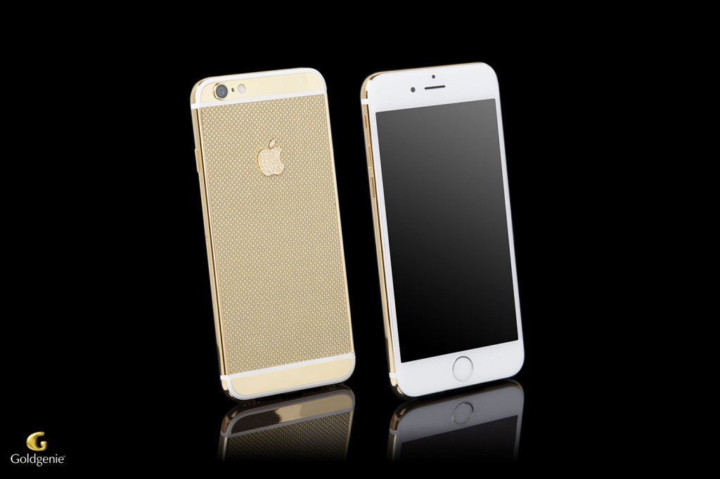 24k-Gold-Carbon-Fibre-Crystal-Logo-iPhone6-Standing