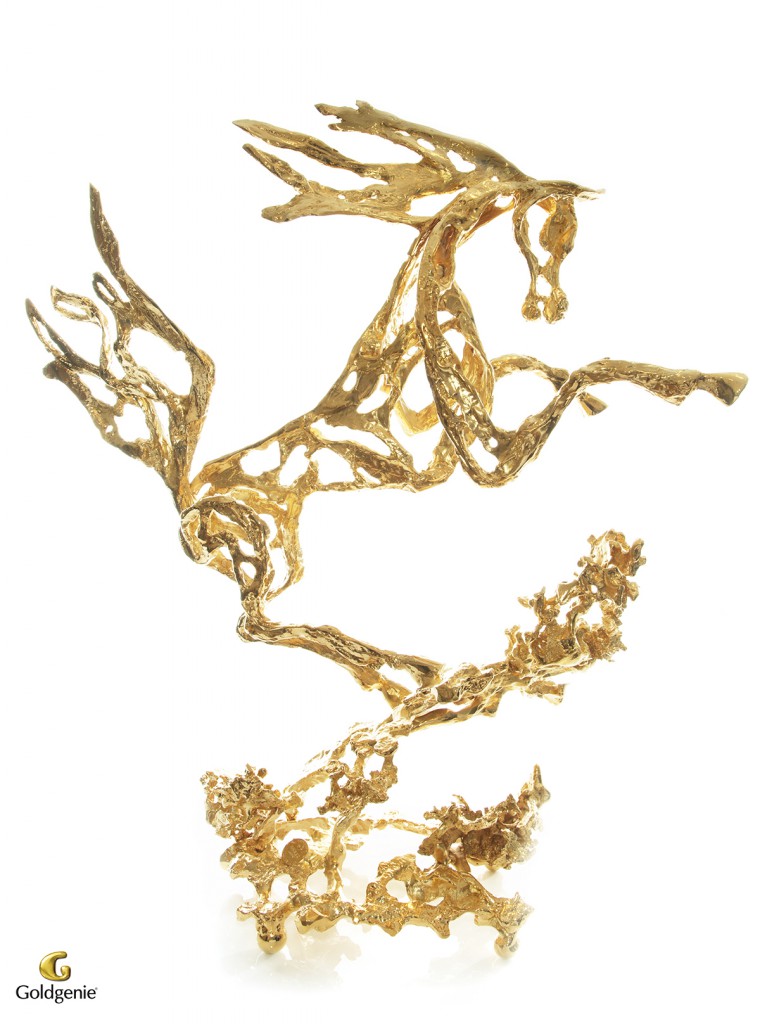 Gold-Horse-Sculpture