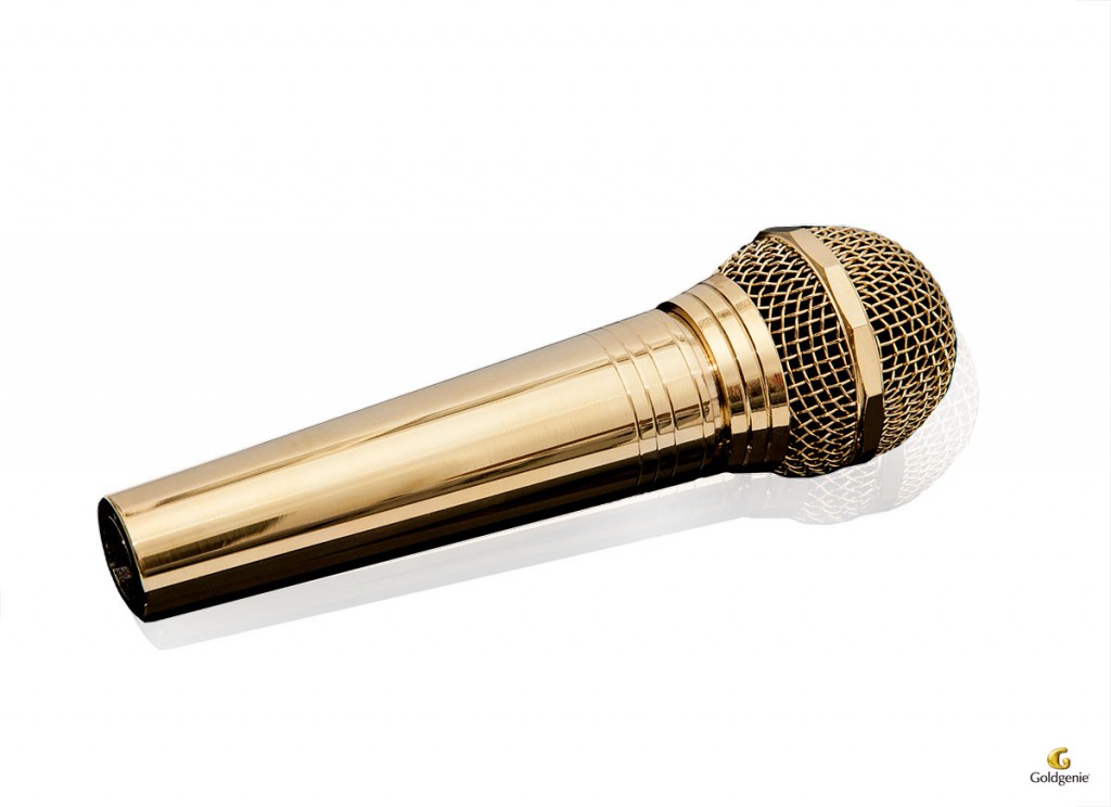 Gold-Microphone