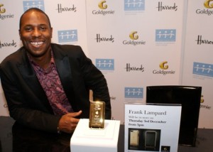 Laban with the new Frank Lampard GoldGenie Signature iPod