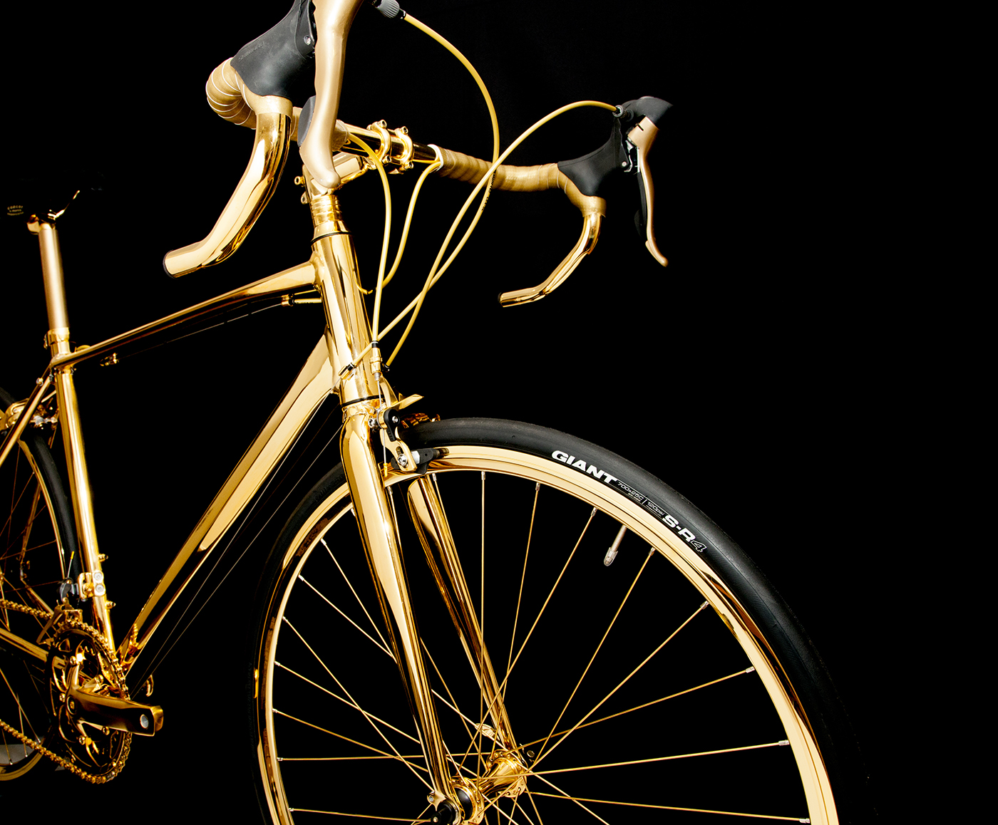bicycle black gold