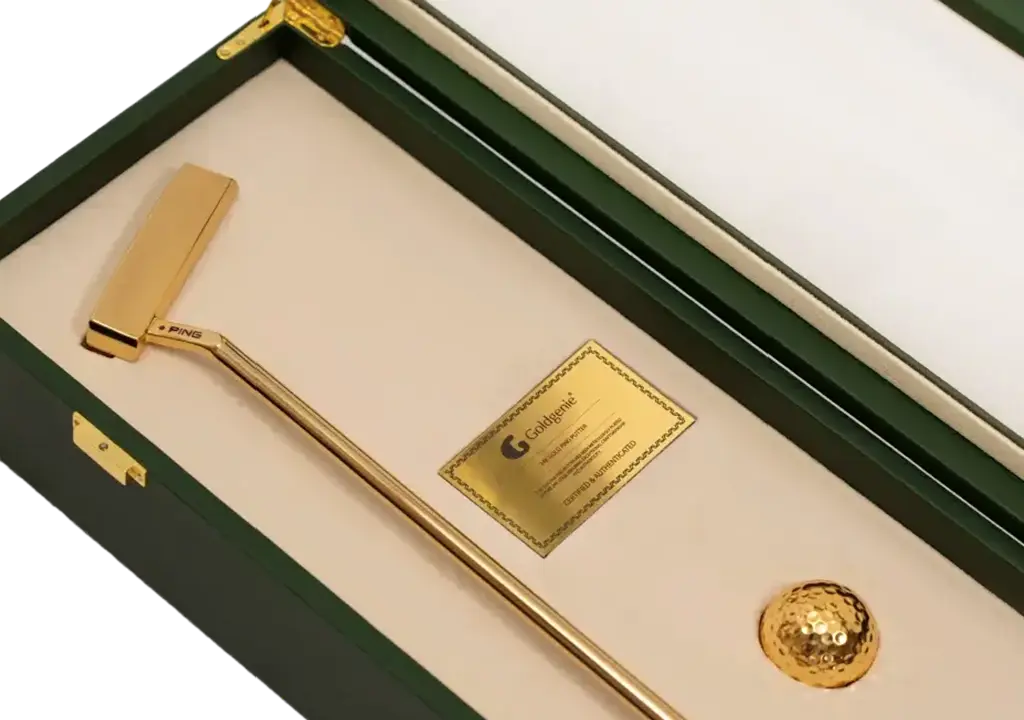 24K Gold Ping Putter & Ball