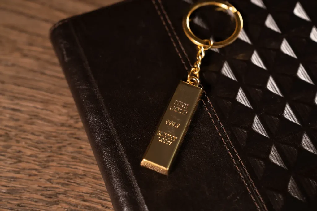 24k Gold Bullion Key Ring