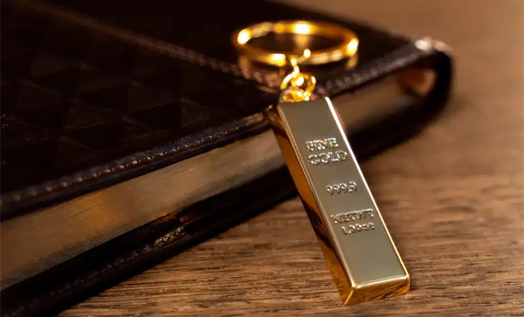 24k Gold Bullion Key Rings