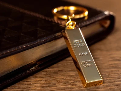 24k Gold Bullion Key Rings