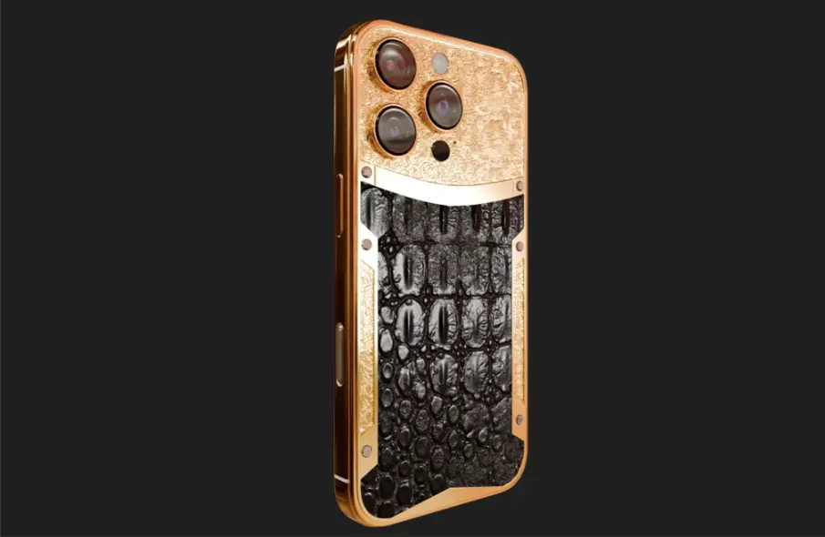 Gold Croc Supreme iPhone 16