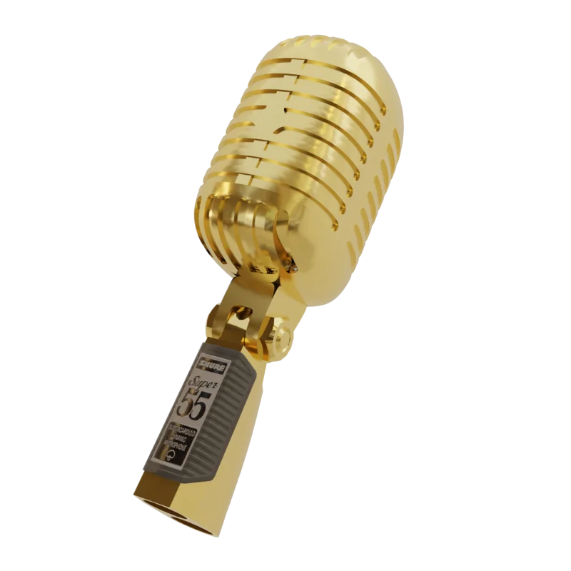 24k Gold SHURE SM55