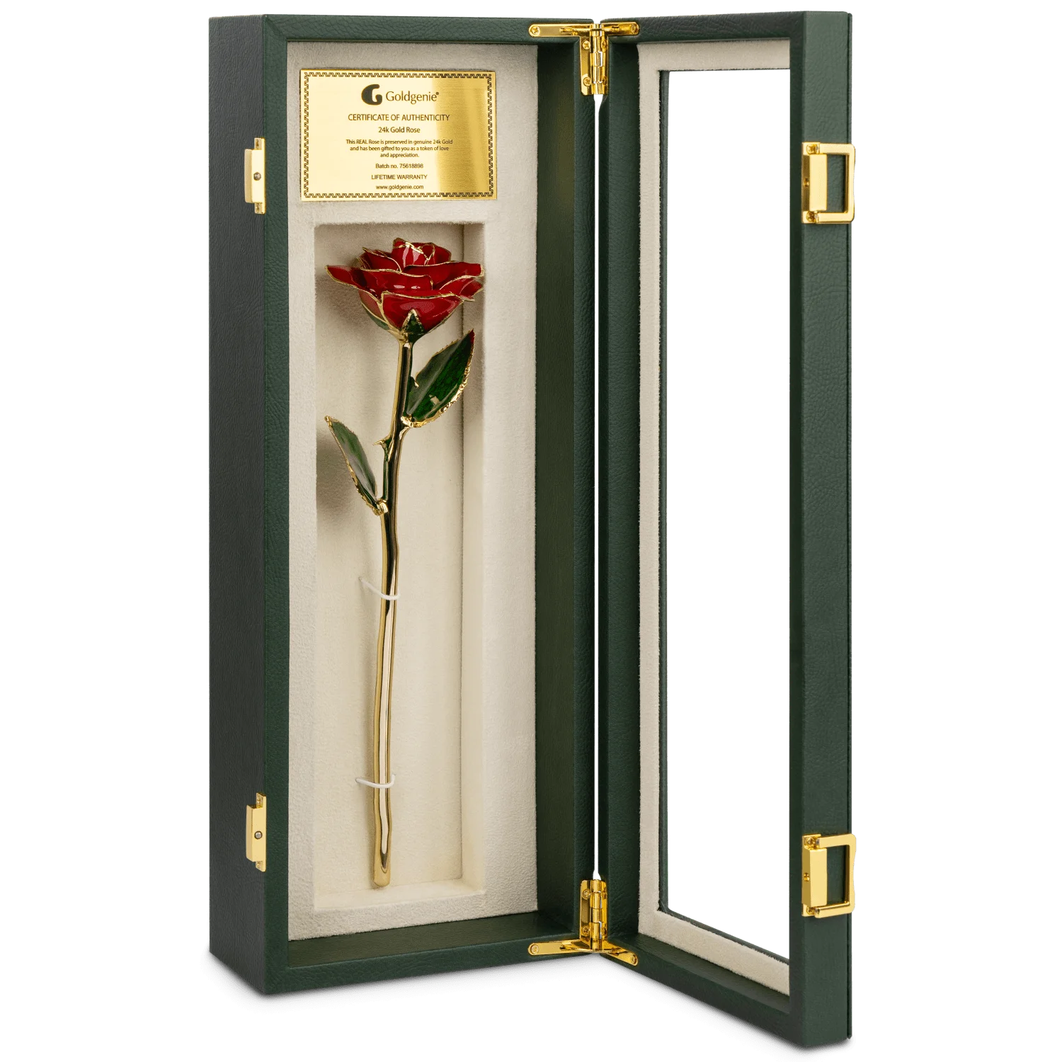 24k Gold Red Rose new