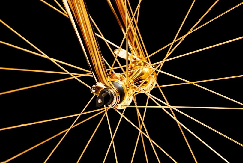 24k Gold Racing Bike Goldgenie 3