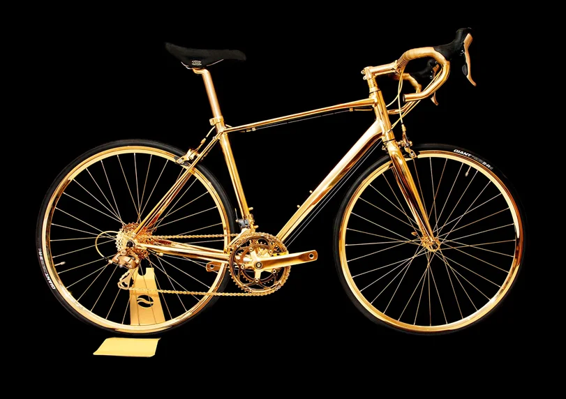 24k Gold Racing Bike Goldgenie