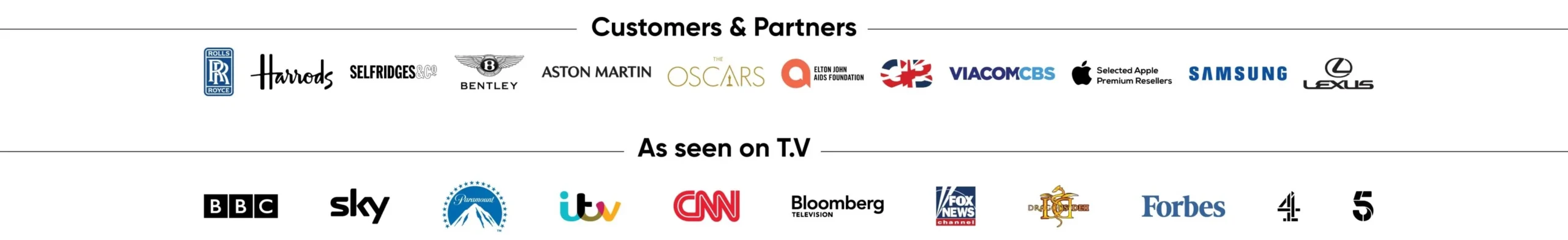 customer partners and as seen on tv