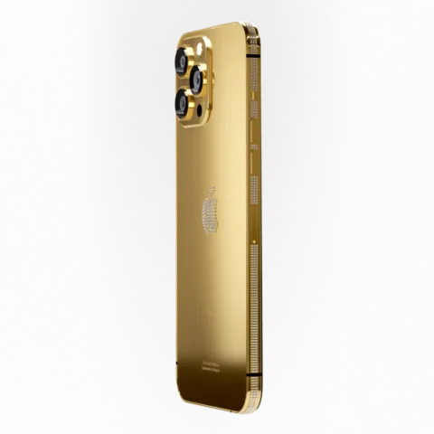 Nuevo iphone 24 pro max de oro de 14k de lujo, disponible para ordenar!