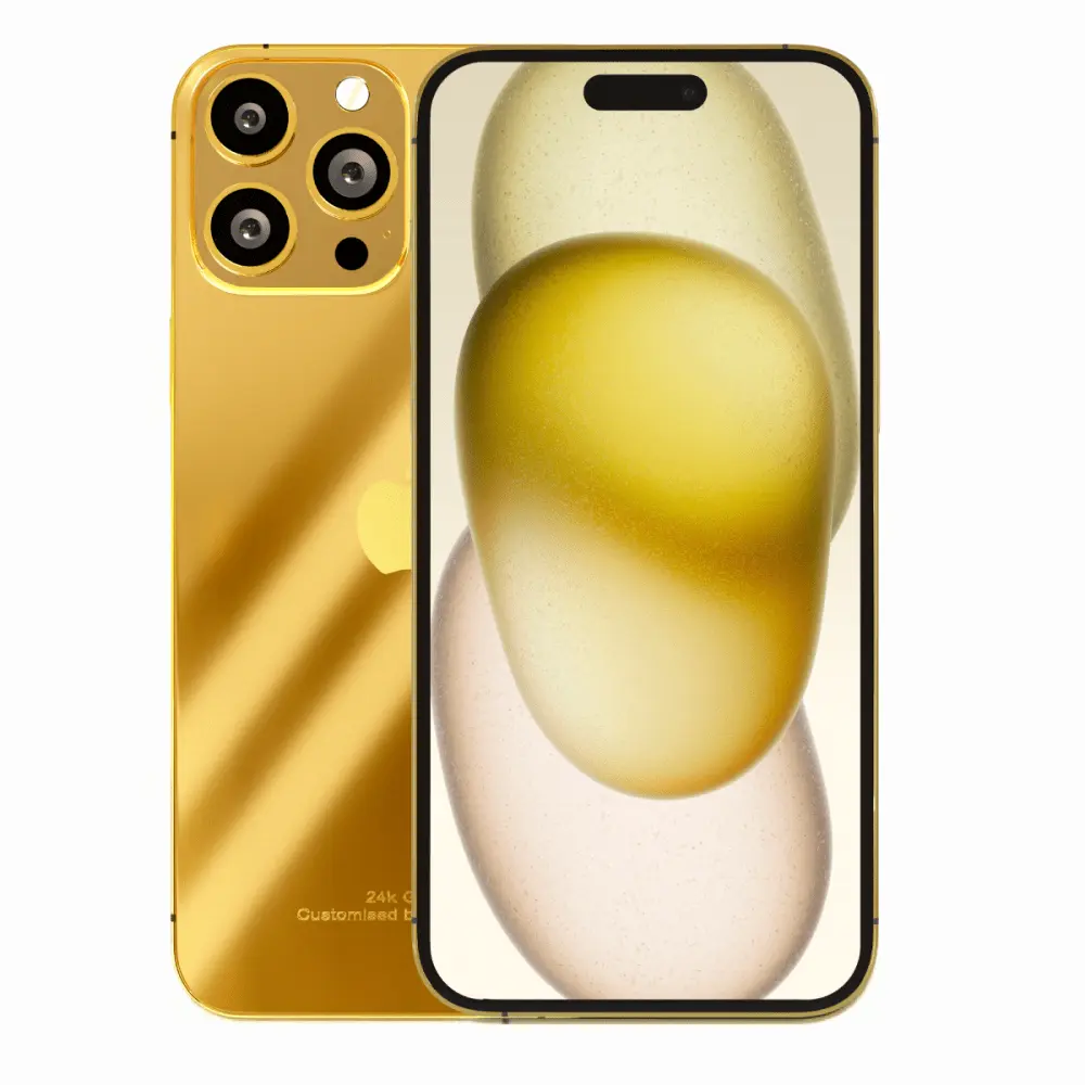 Luxury 24k Gold iPhone 15 A Unique Luxury Gold Gift Goldgenie