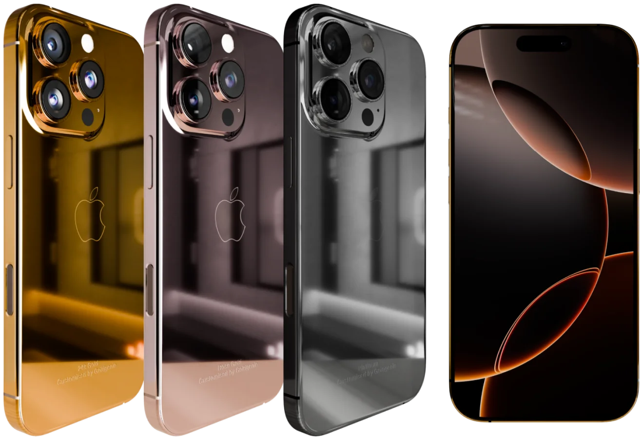 24K Gold iPhone 16 Pro & Pro Max Range Landing Page Banner