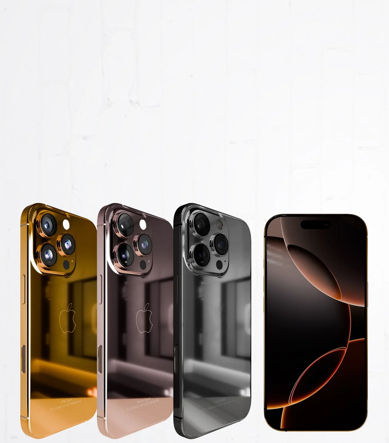 24K Gold iPhone 16 Pro Pro Max Range New Design Mobile Banner