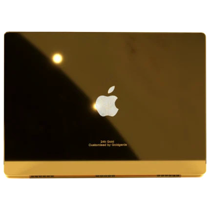 24k Gold MacBook Pro 14 inch Diamond Logo