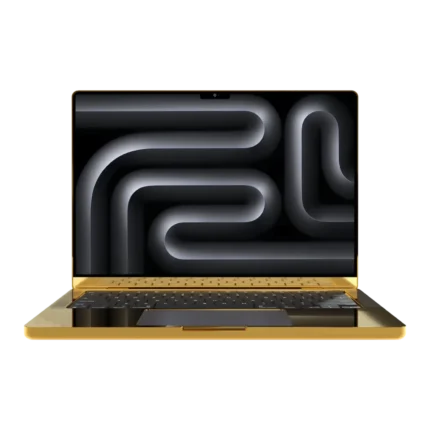 24k Gold MacBook Pro front