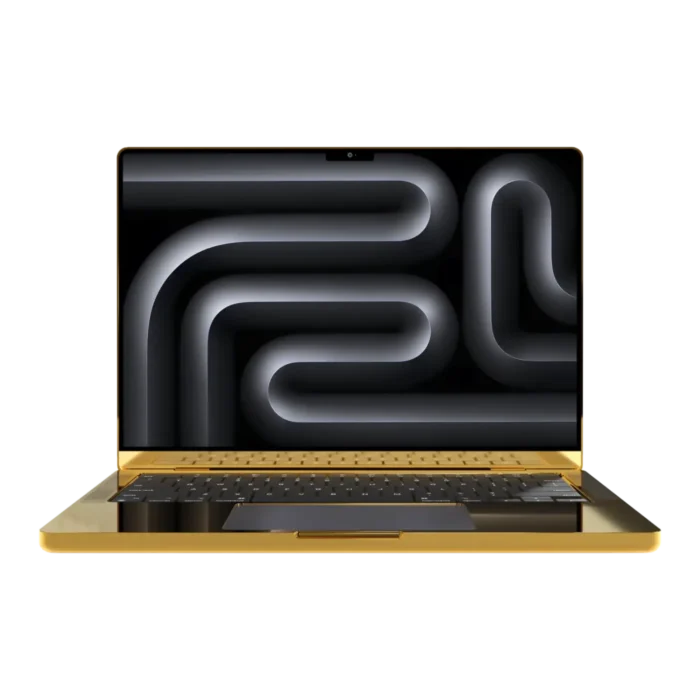 24k Gold MacBook Pro front