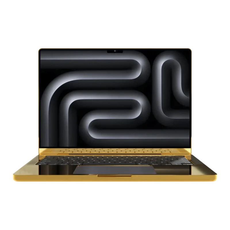 24k Gold MacBook Pro front