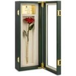 24k Gold Red Rose new