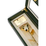 24k Gold Rose in Luxury window pane gift box