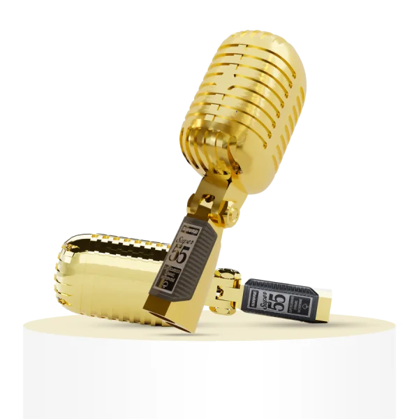 24k Gold SHURE Microphones