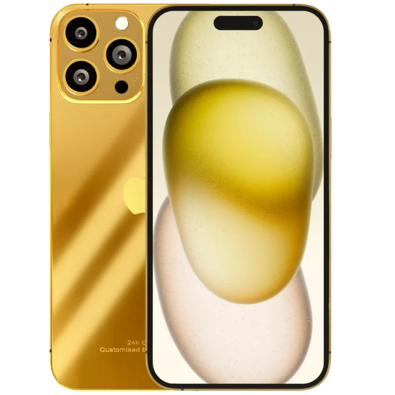 24k Gold iPhone 15 Pro and Pro Max Luxury Range
