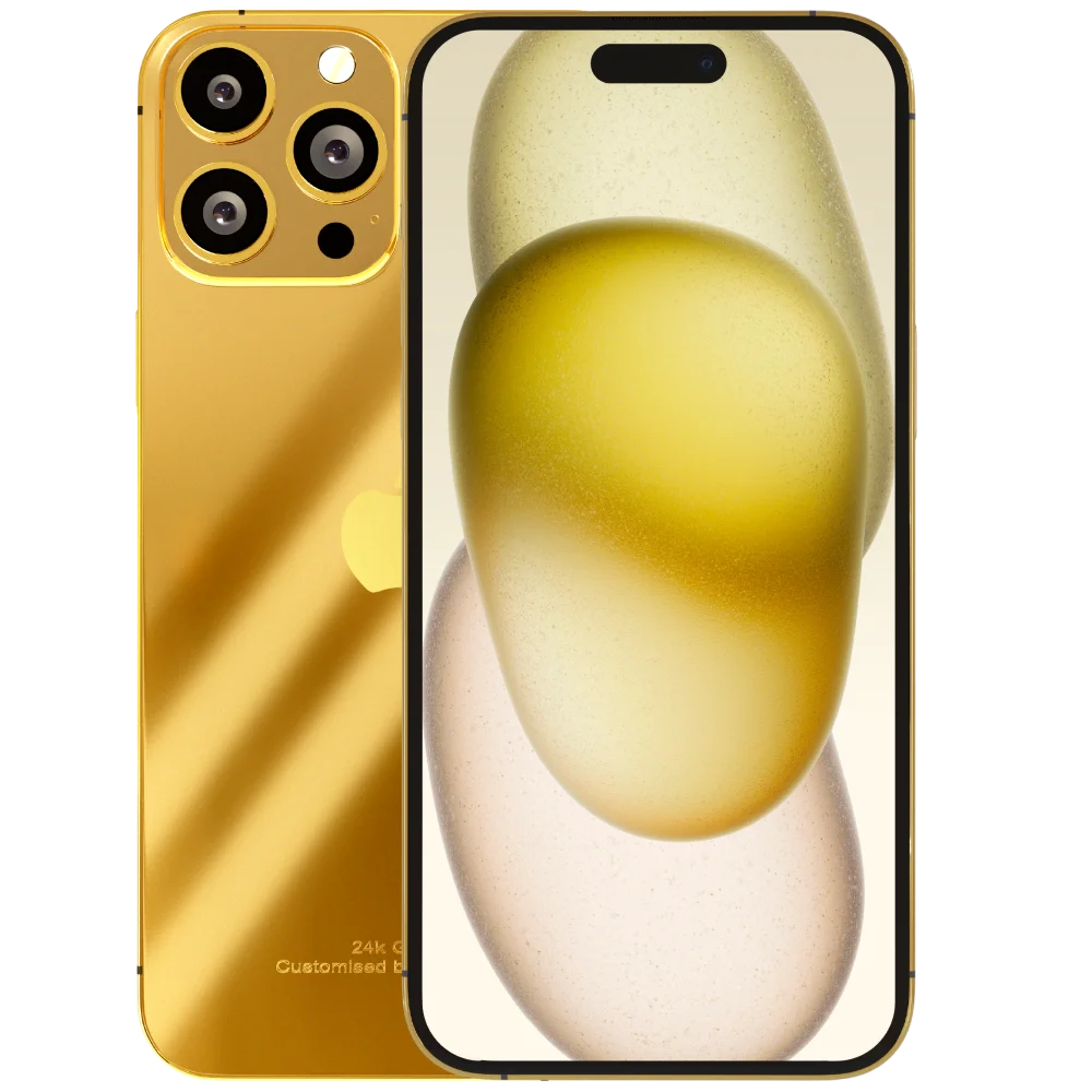 24k Gold iPhone 15 Pro and Pro Max Luxury Range