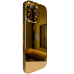 24k gold iPhone 16 ProPro Max diamond bezel & Logo side view