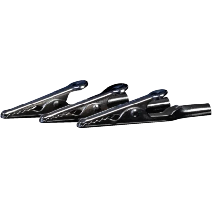 3 x Stainless Steel Crocodile Clips