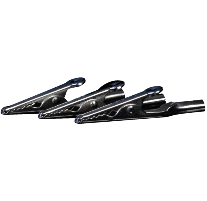 3 x Stainless Steel Crocodile Clips