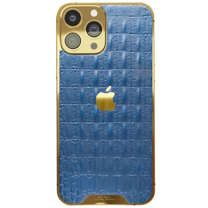 Blue Croc Leather iPhone 16 Pro Pro Max.webp