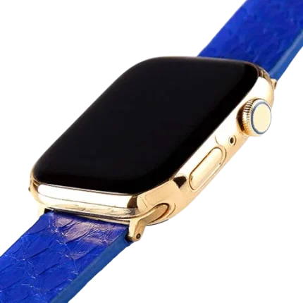 Blue Python Apple Watch 9 Strap Side