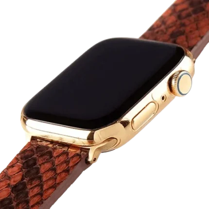 Brown Python Apple Watch 9 Strap 2