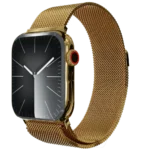 Gold Apple Watch 10 with Milanese strap