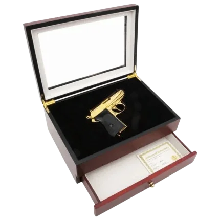 Gold James Bond 007 Gold Walther PPK Gun Box 430x430