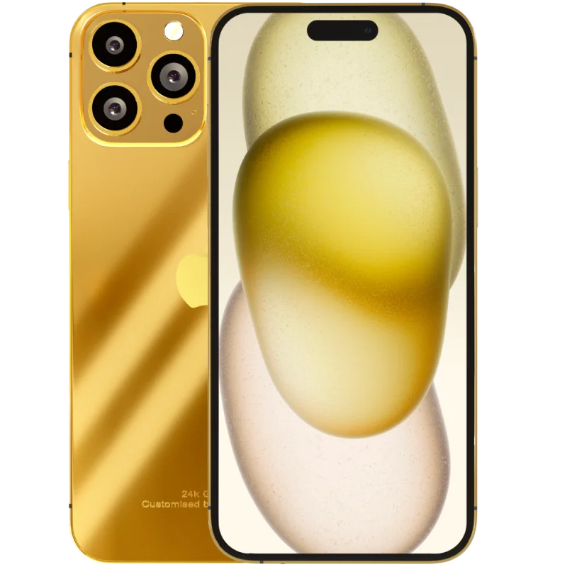 Luxury 24k Gold iPhone 15 Pro & Pro Max