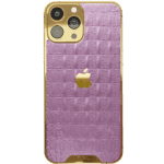 Pink Croc Leather iPhone 15 Pro Pro Max min