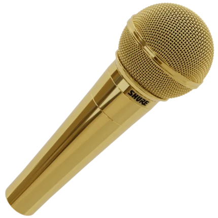 The SHURE SM58 – 24k Gold Plated Dynamic Microphone