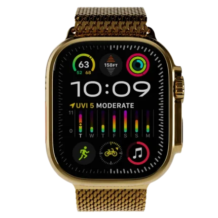 Ultra Watch 2 Titanium Milanese Loop 24k Gold Customize