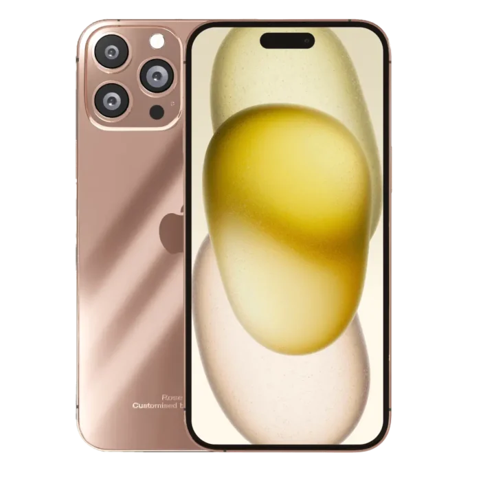 luxury rose gold iphone 15