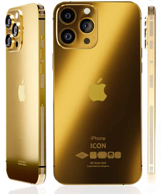 24k Gold iPhone 15 Range & 18K Solid Gold ICON Luxury Range