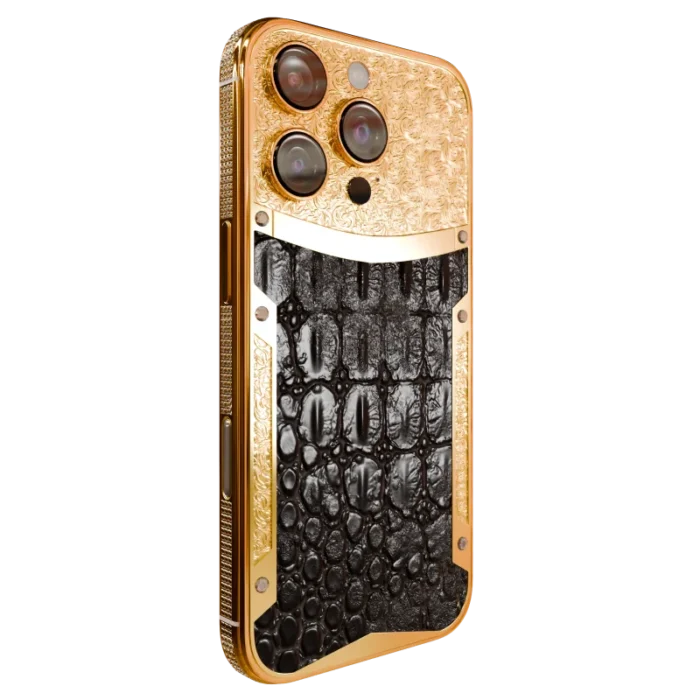 Black Croc Diamond iPhone 16 Pro and Pro Max.webp