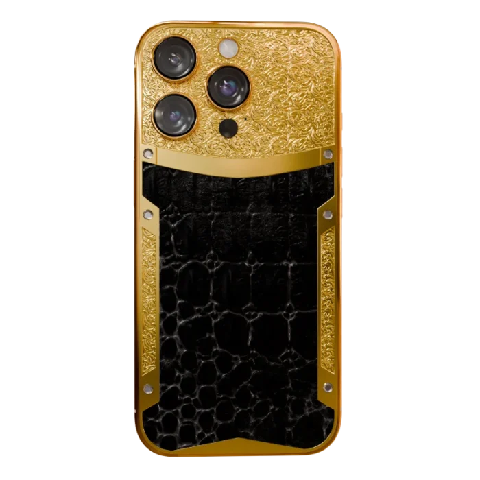 Black Croc Supreme iPhone 16 Pro and Pro Max