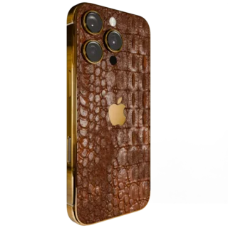 Brown Croc Elite iPhone 16 Pro & Pro Max