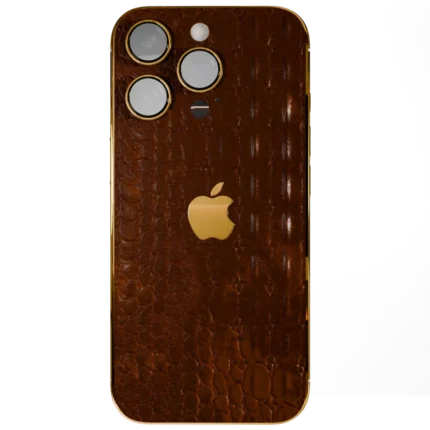 Brown Croc Elite iPhone 16 Pro Pro Max back.webp