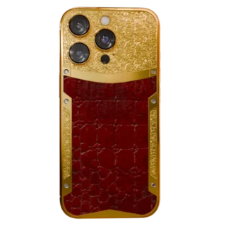 Brown Croc Supreme iPhone 16 Pro and Pro Max